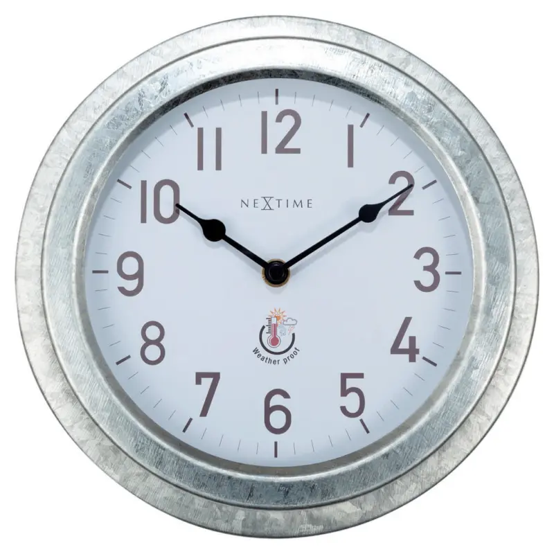 Wanduhr Silberfarben 22/22/5,5 cm