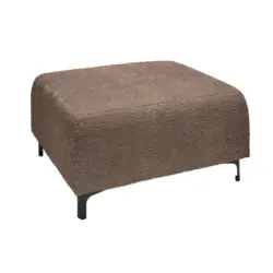Hocker in Textil Taupe