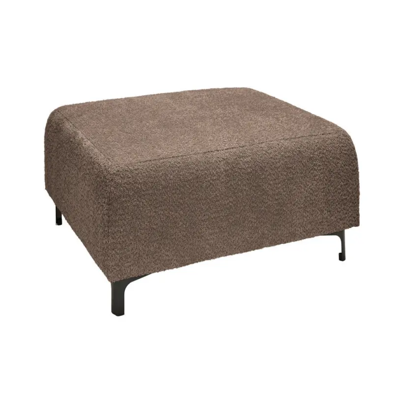 Hocker in Textil Taupe