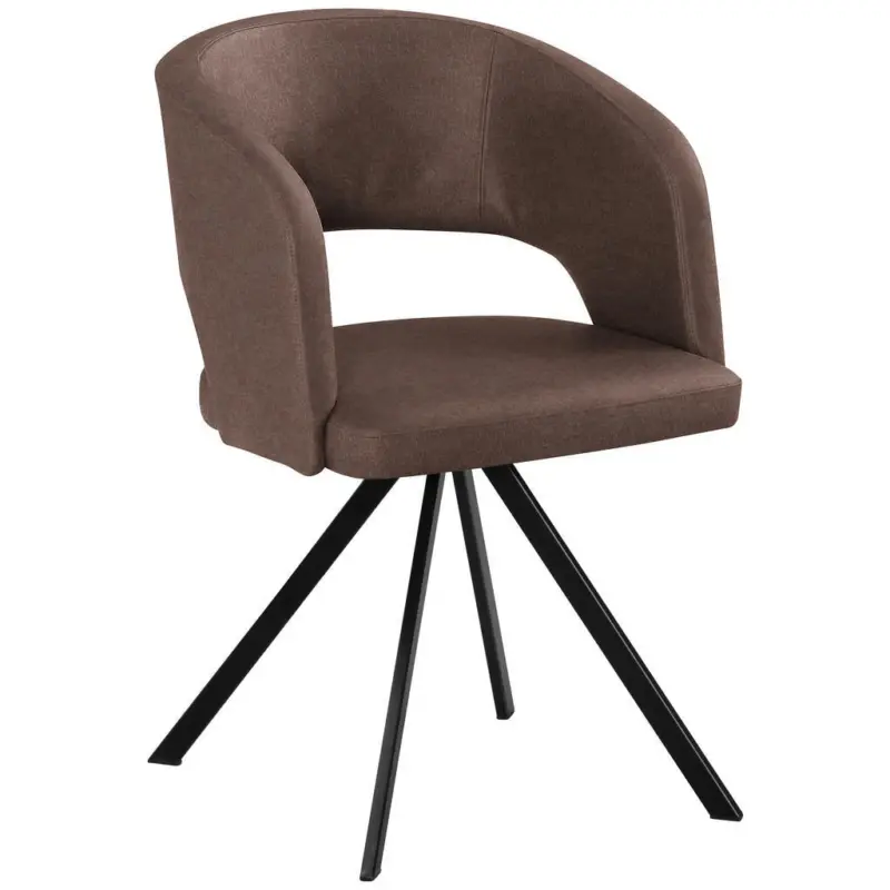 Armlehnstuhl Stoffauswahl, Typenauswahl, inklusive Armlehnen Mikrofaser, Lederlook (vegan)