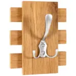 XXXLutz Lauterach - Ihr M&ouml;belhaus bei Bregenz Garderobenhaken in furniert Eichefarben, Edelstahlfarben