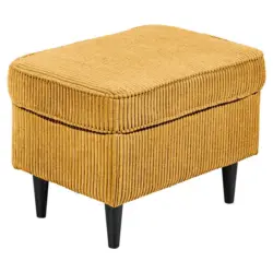 Hocker in Textil Gelb