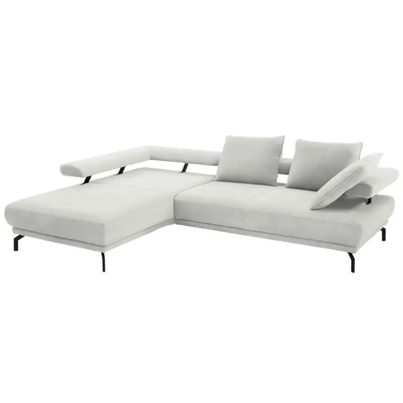 Ecksofa Fino in Chenille Ecru 224/305 cm
