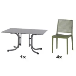 Gartengarnitur 5-teilig