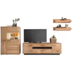 XXXLutz Lauterach - Ihr M&ouml;belhaus bei Bregenz Wohnwand in Eichefarben 340/167/50 cm