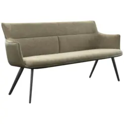 Sitzbank 200/90/62 cm in Schwarz, Taupe, Olivgr&uuml;n