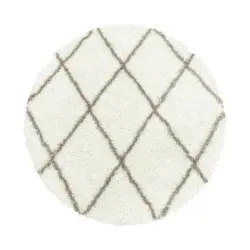 Hochflorteppich 120 cm Alvor 3401 cream Creme