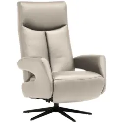 Relaxsessel in Leder Creme