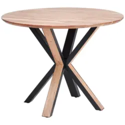 Esstisch in Holz, Metall 100/100/76 cm