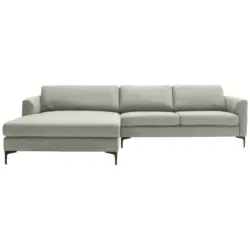 Ecksofa in Flachgewebe Naturfarben 195/310 cm