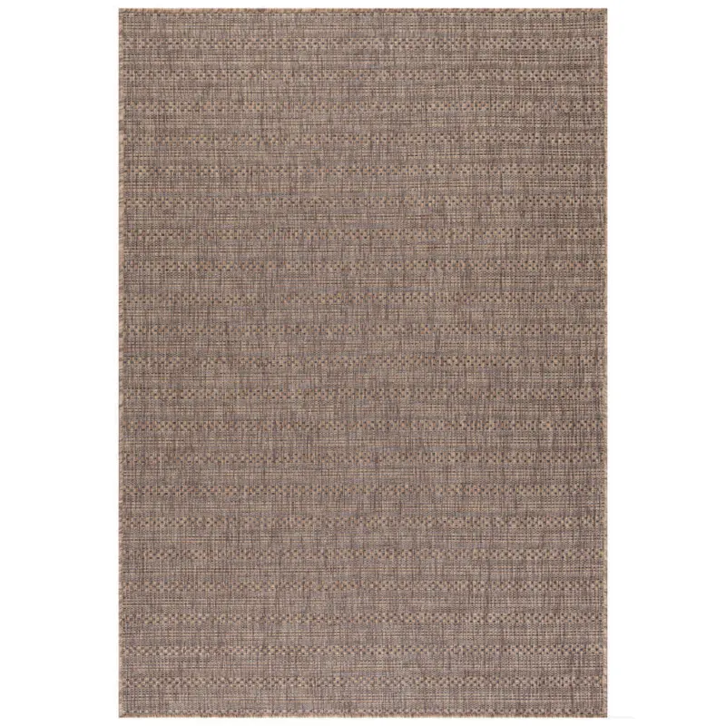 In- und Outdoorteppich 80/150 cm Zagora Braun, Schwarz