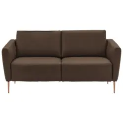 2-Sitzer-Sofa in Echtleder Braun
