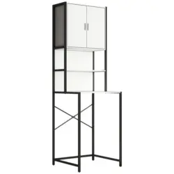 Waschmaschinenschrank 66/189/48 cm in Wei&szlig;