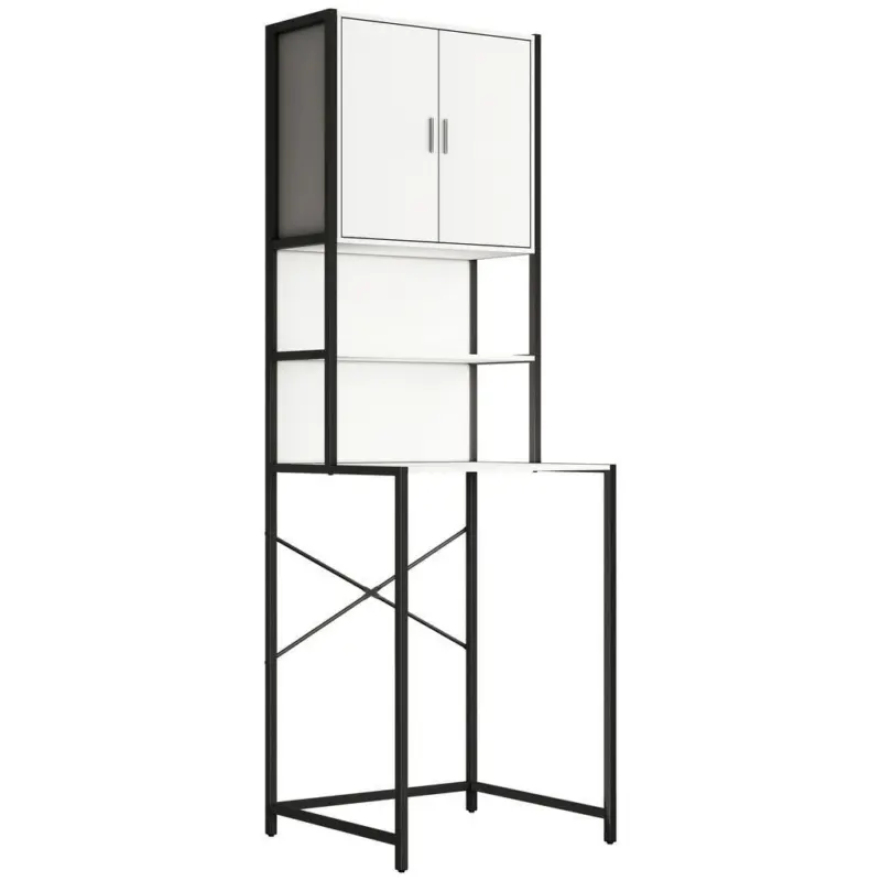 Waschmaschinenschrank 66/189/48 cm in Wei&szlig;