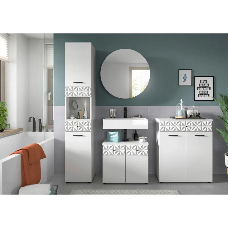 Badezimmer 4-teilig in 195 cm