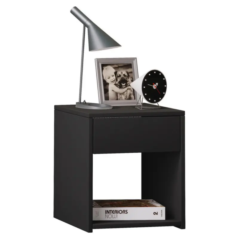 Nachtk&auml;stchen 35/40/35 cm in Schwarz