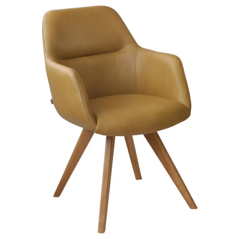 Armlehnstuhl Lederauswahl, Stoffauswahl, Typenauswahl, Gestellauswahl, Sitzfl&auml;che 180&deg; drehbar, automatische R&uuml;ckholfunktion Echtleder