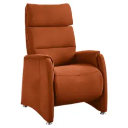 Fernsehsessel in Flachgewebe Terracotta
