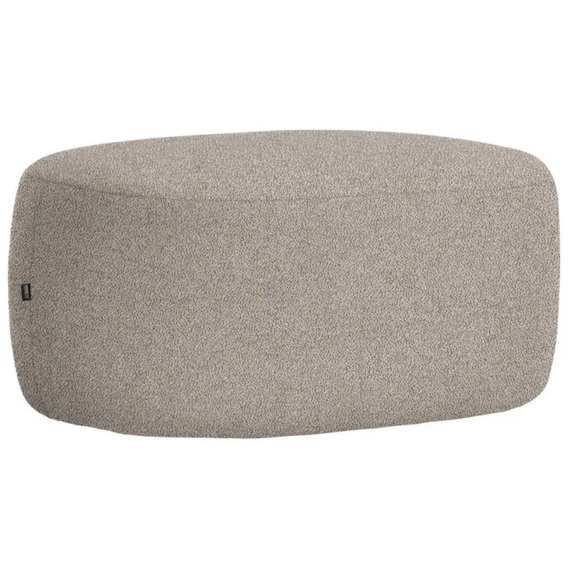 Hocker in Textil Graubraun