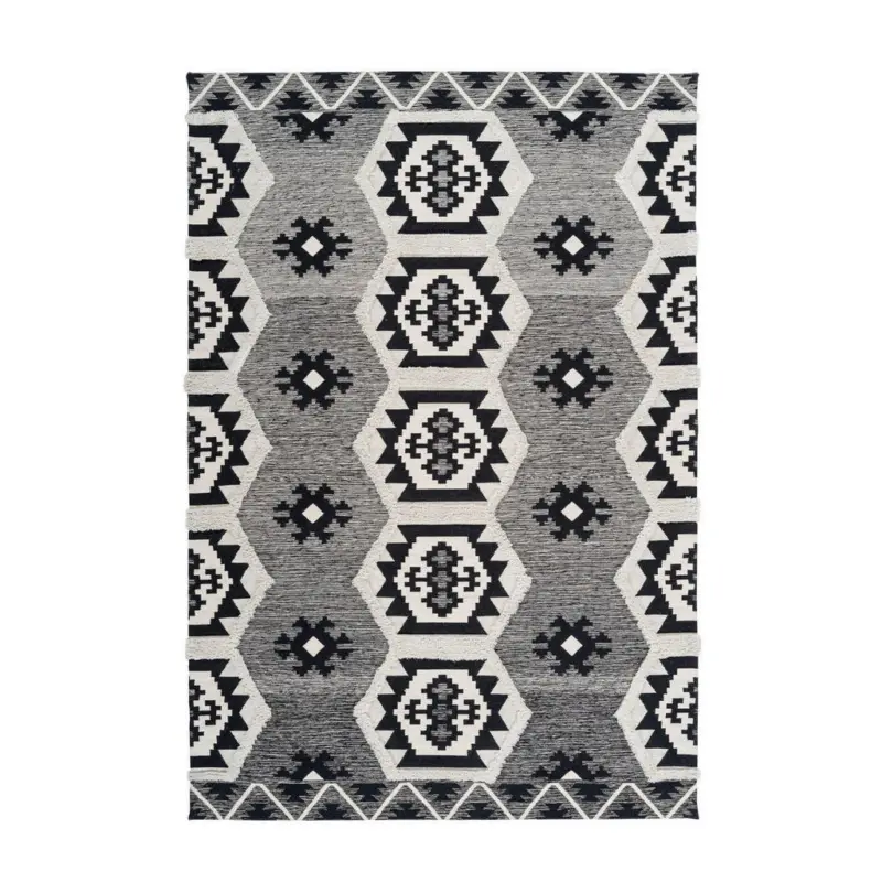 Flachwebeteppich 200/290 cm Grau