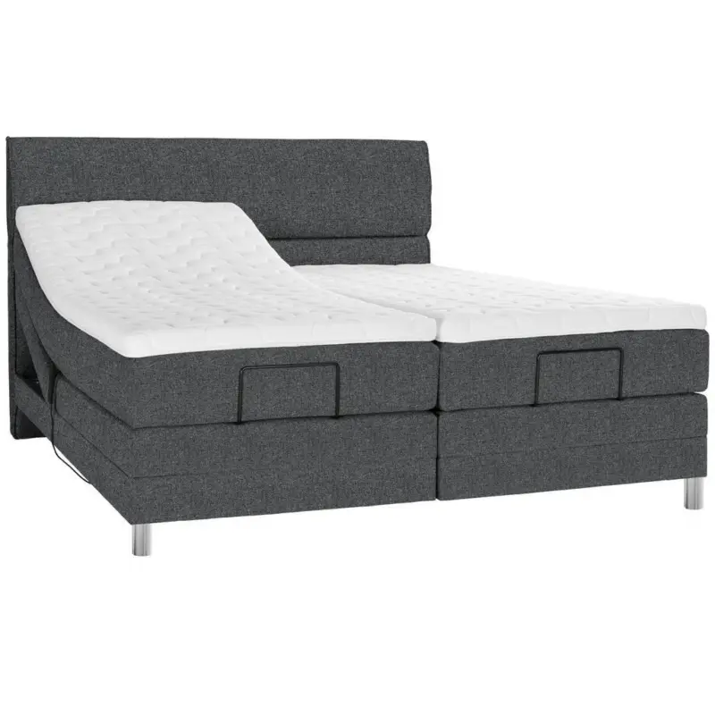 Boxspringbett 200/200 cm in Anthrazit