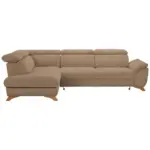 XXXLutz Lauterach - Ihr M&ouml;belhaus bei Bregenz Ecksofa Mercury in Boucl&eacute; Hellbraun 212/287 cm