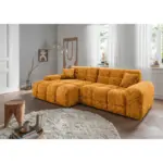 XXXLutz Lauterach - Ihr M&ouml;belhaus bei Bregenz Ecksofa Bosco in Struktur Goldfarben 152/301 cm