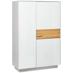 Highboard Triest Triest Wei&szlig;, Eichefarben 101/150/42 cm