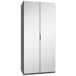 Faltt&uuml;renschrank in Graphitfarben