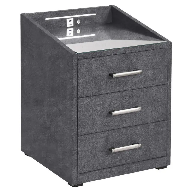 Nachtk&auml;stchen 47/61/46 cm in Anthrazit