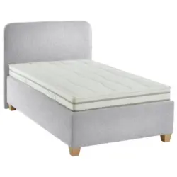 Polsterbett Matratze, Lattenrost Ecru 140/200 cm