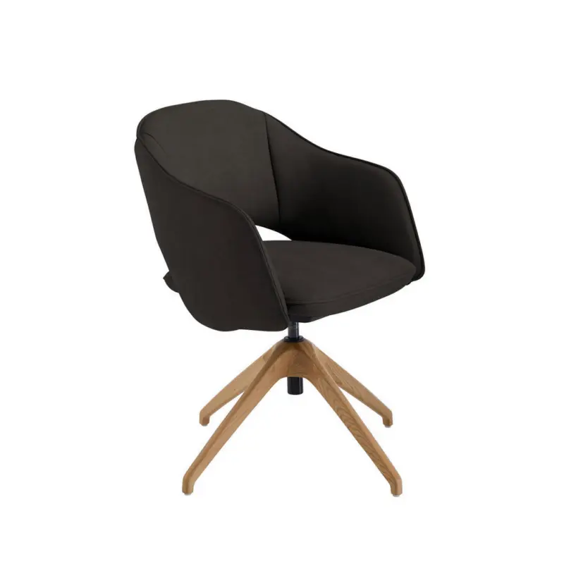 Armlehnstuhl Lederauswahl, Stoffauswahl, Wippfunktion, Sitzfl&auml;che 360&deg; drehbar Echtleder