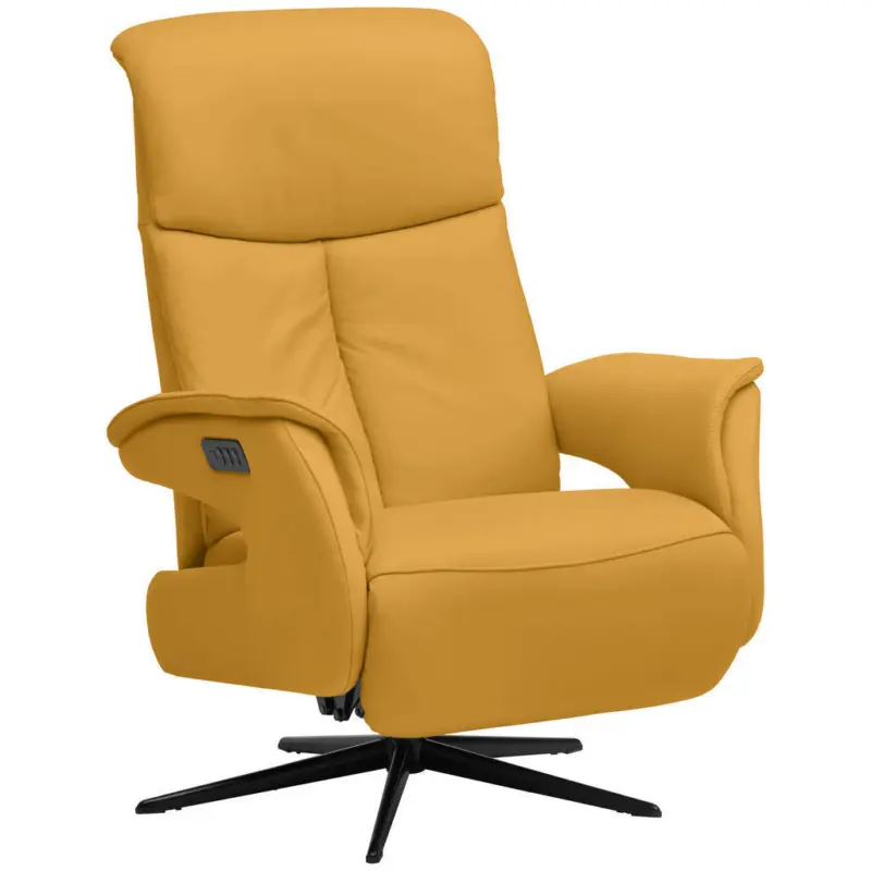 Relaxsessel in Leder Gelb
