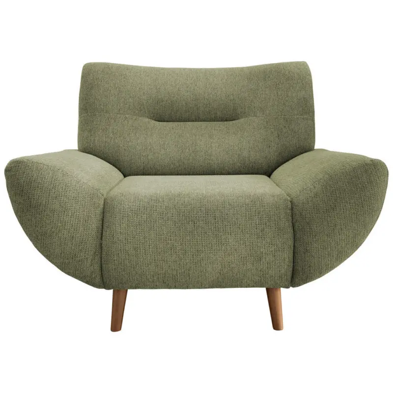 Sessel in Chenille Gr&uuml;n