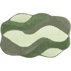 Badteppich Gr&uuml;n 70/120 cm