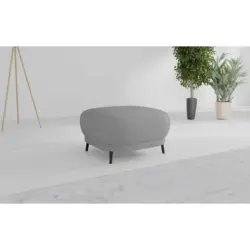 Hocker in Textil Grau