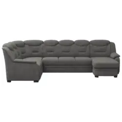 Wohnlandschaft in Chenille Anthrazit