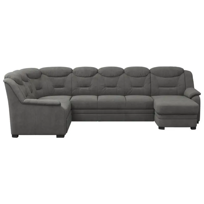 Wohnlandschaft in Chenille Anthrazit