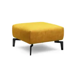 Hocker in Textil Gelb