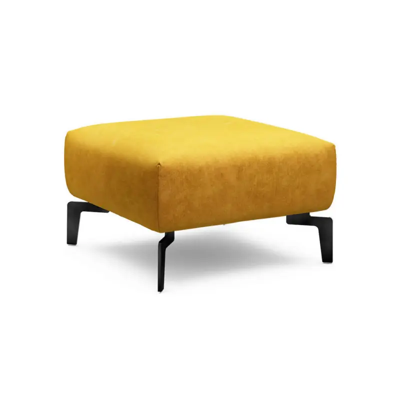 Hocker in Textil Gelb