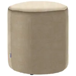 Hocker in Textil Beige
