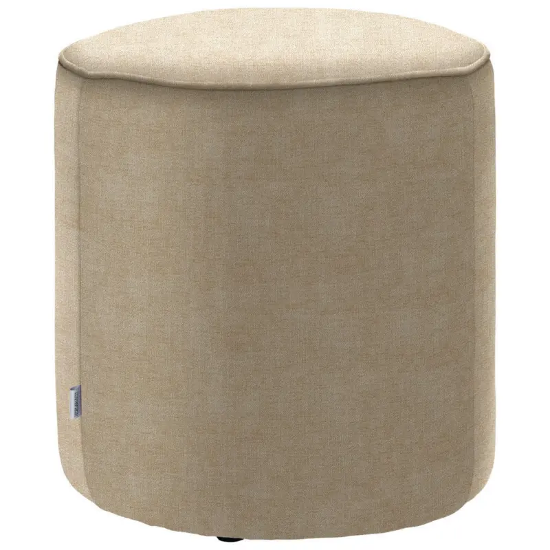 Hocker in Textil Beige