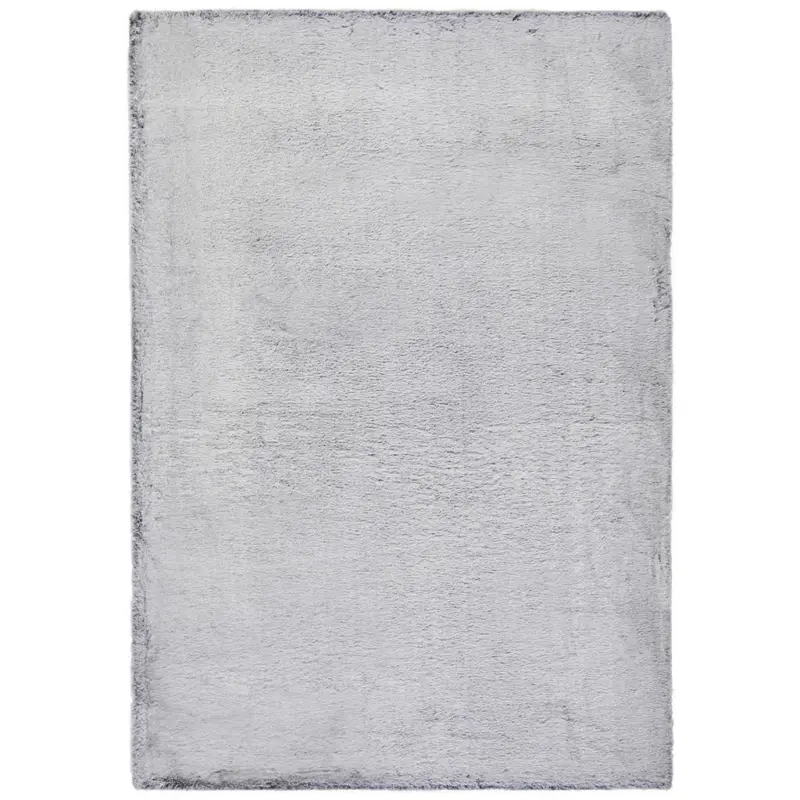 Hochflorteppich 80/150 cm Tenei Silberfarben