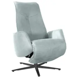 Relaxsessel in Leder Hellblau