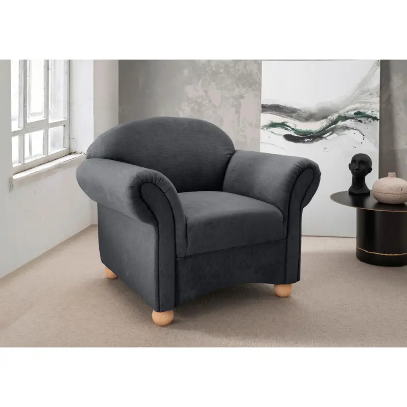 Sessel in Mikrofaser Anthrazit
