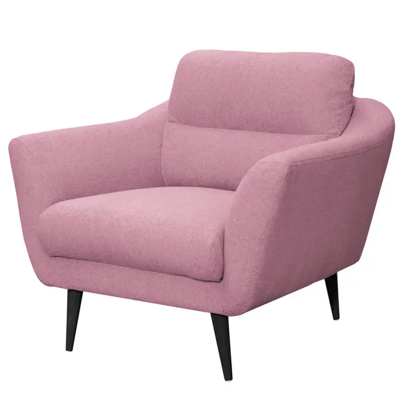 Sessel in Webstoff Rosa