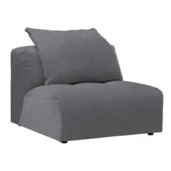 Sessel in Flachgewebe Grau