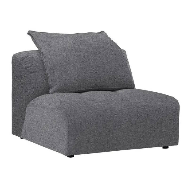 Sessel in Flachgewebe Grau