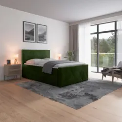 Boxspringbett 140/200 cm in Gr&uuml;n