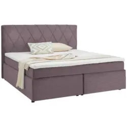 Boxspringbett 180/200 cm in Lila